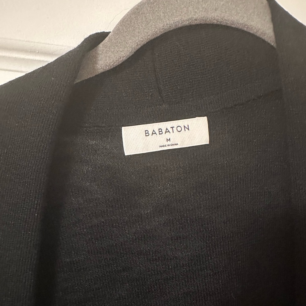 Babaton Unlined Lance Cardigan Size Medium - Black